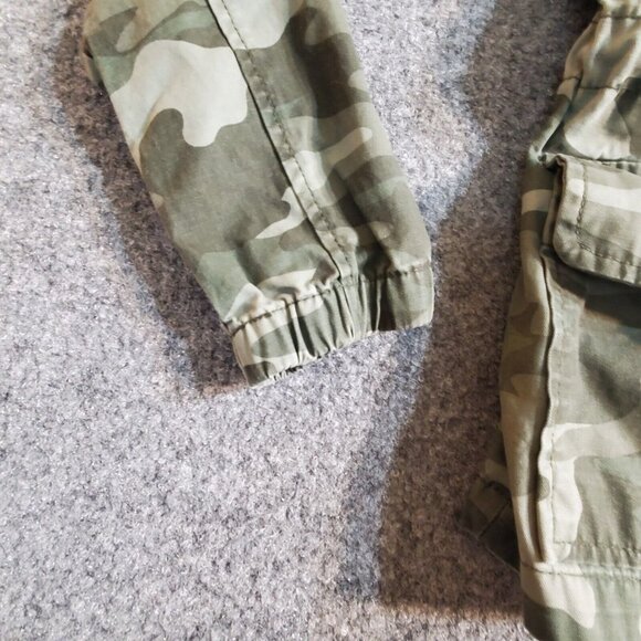 OLD NAVY Women’s Army Camo Flag Utility Full Zip Jacket Flap pockets Sz XS Small - Picture 8 of 13